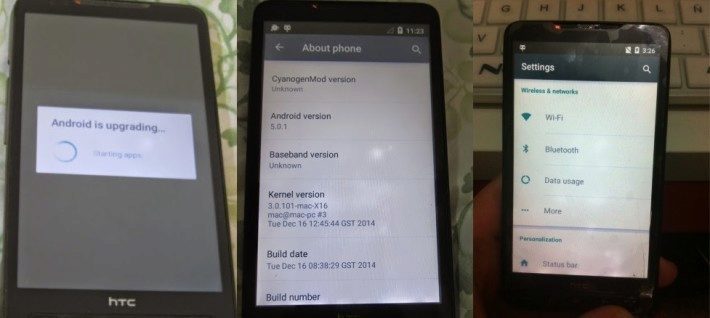 HTC HD2 Lollipop-710x318