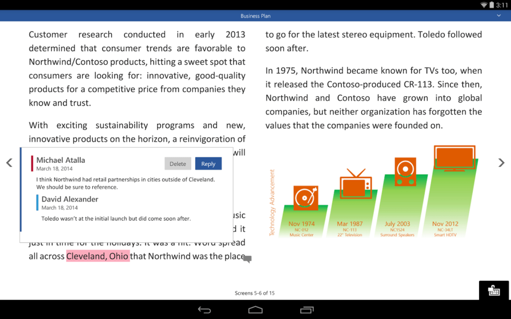 Microsoft Office preview 1