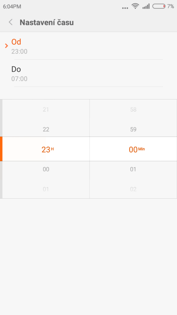 Xiaomi Redmi 2 režim Nerušit 1 2