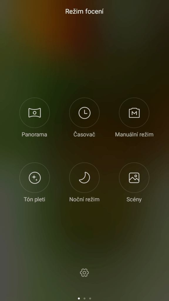 Xiaomi Redmi 2 režimy focení