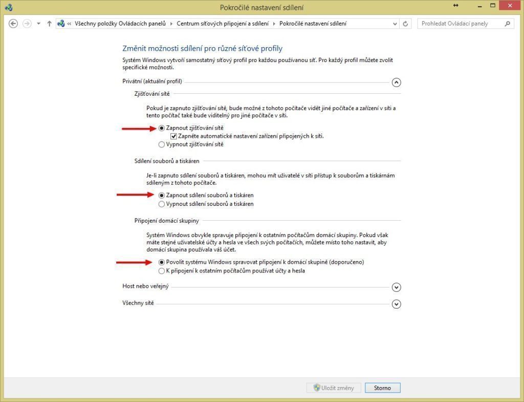 bezdrávové sdílení dat windows1