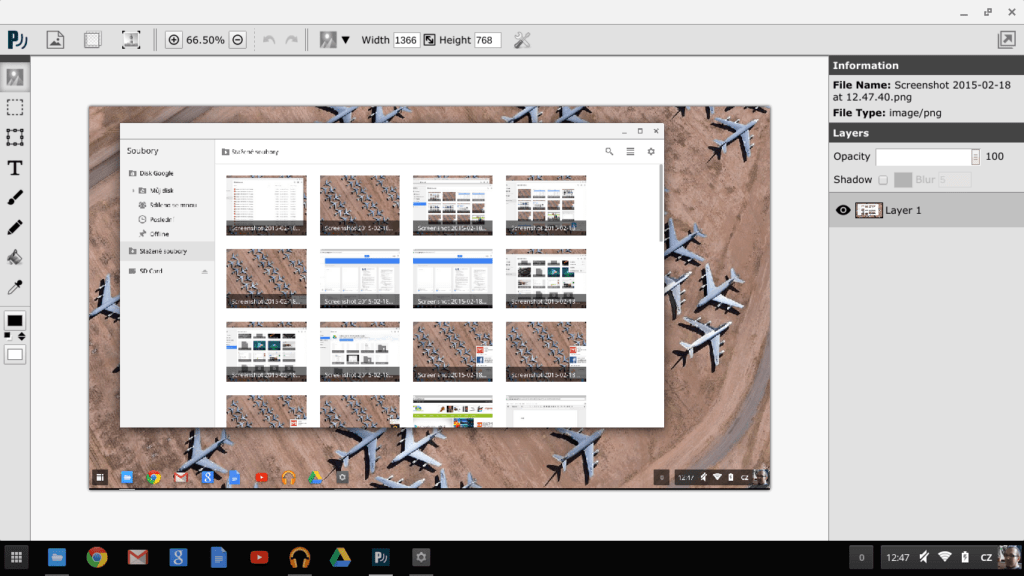 ChromeOS editor Piconion