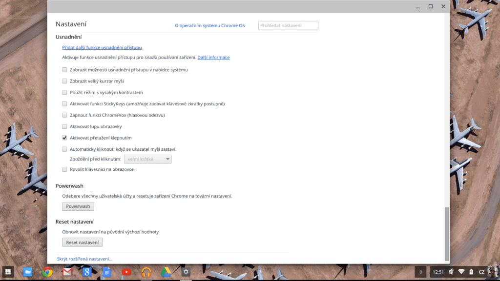 ChromeOS nastavení 4