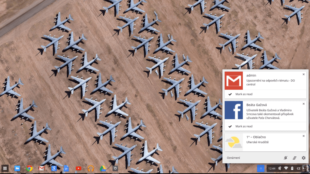 ChromeOS notifikace