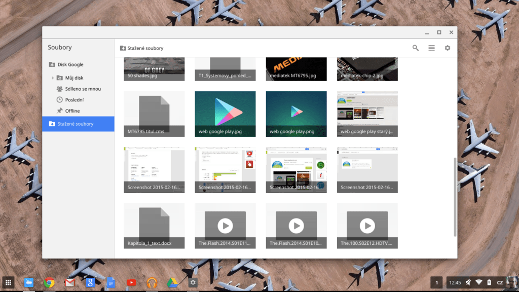 ChromeOS správce souborů