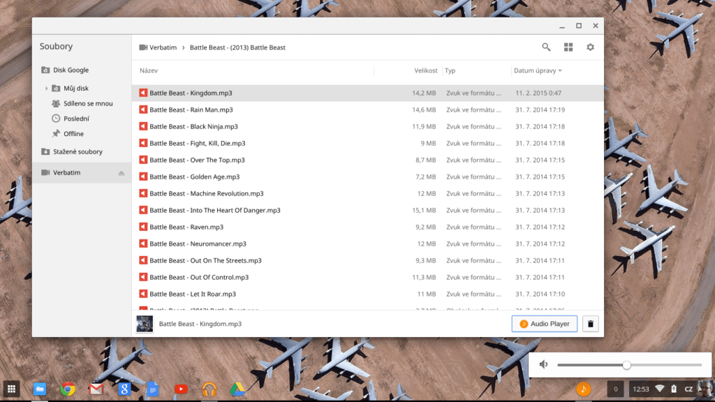 ChromeOS zvuk