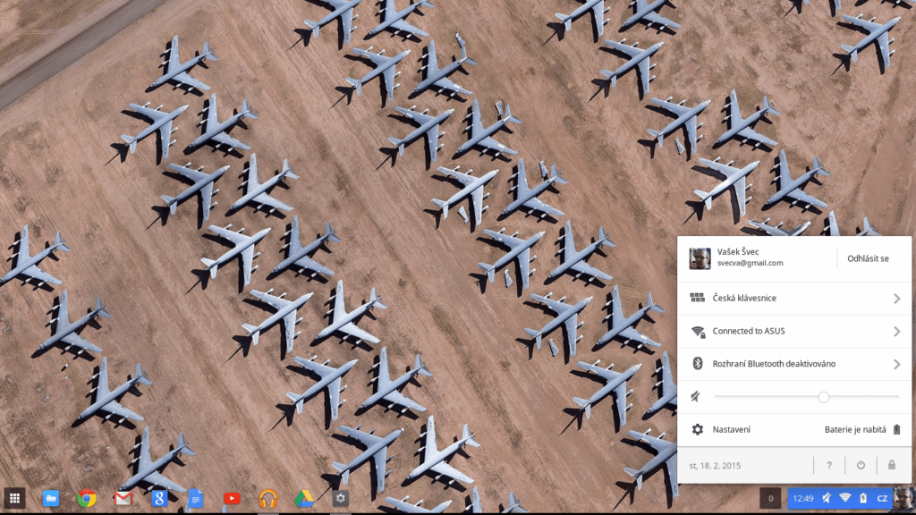ChromeOS základní nastavení