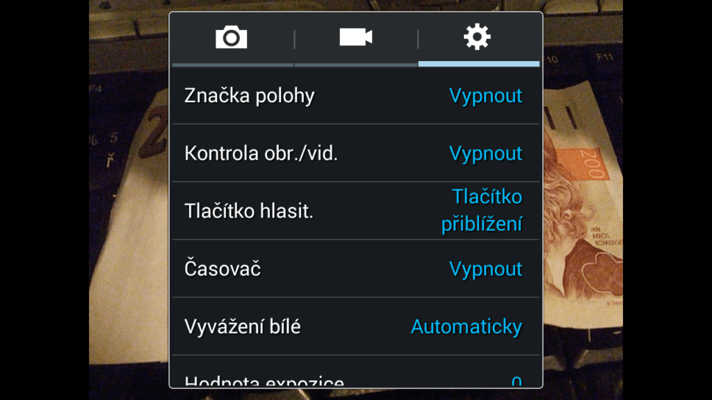 Samsung Galaxy S3 Neo aplikace fotoaparát 6