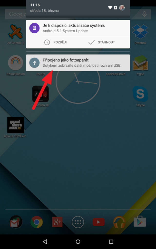 Způsob připojení Androidu k PC