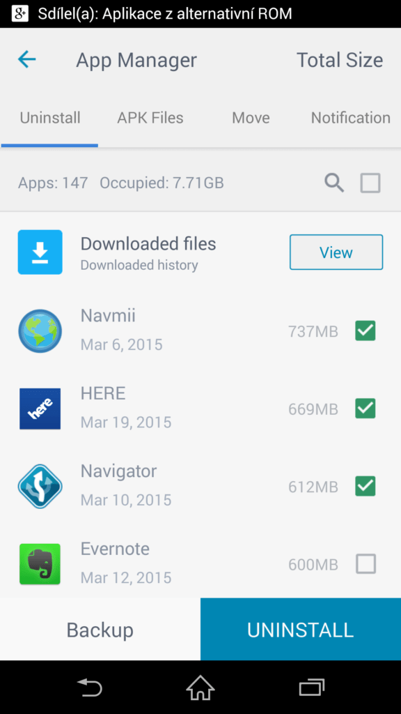 Označení aplikací