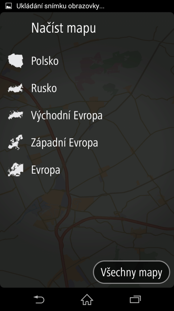 Výběr mapových podkladů