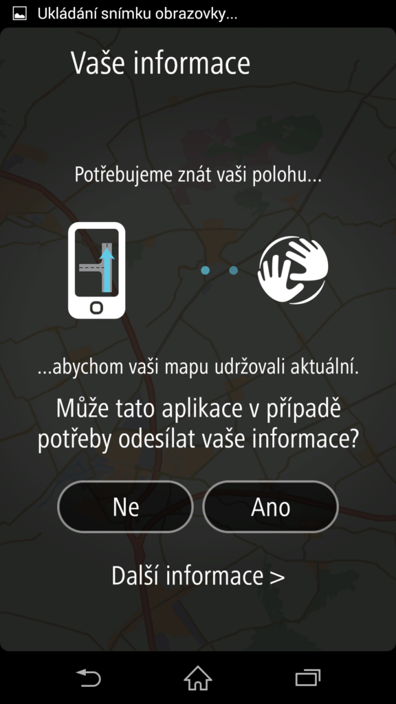 Dotaz na možnost odesílání polohy