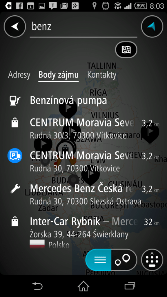 Hledání bodů zájmu