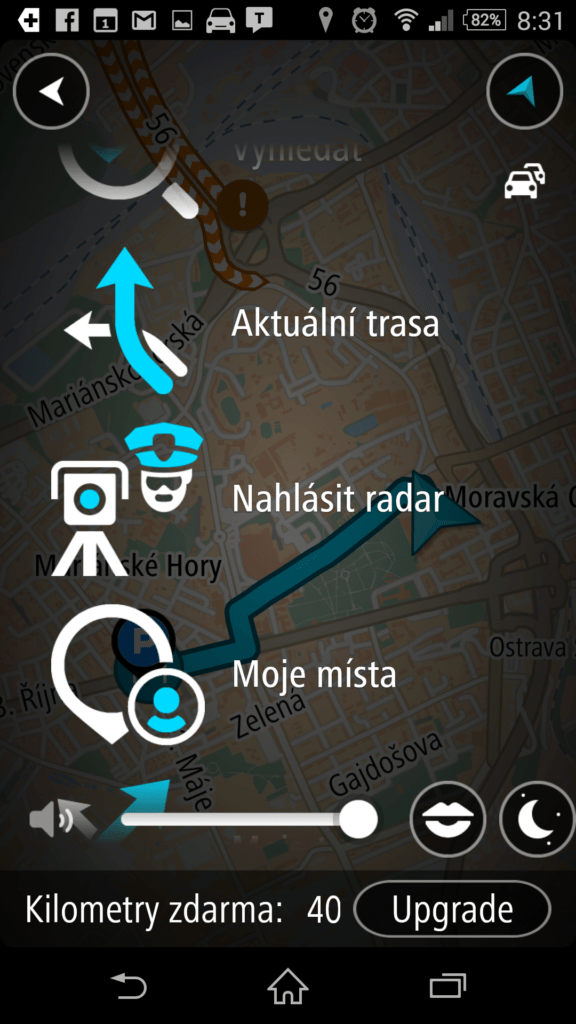 Nahlášení rychlostního radaru