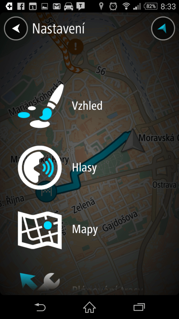Možnosti nastavení