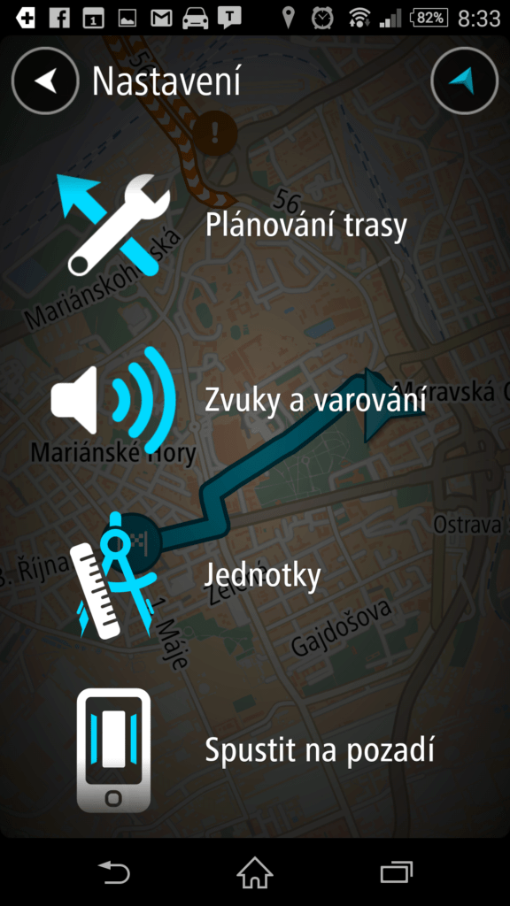 Možnosti nastavení