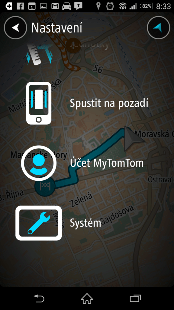 Možnosti nastavení