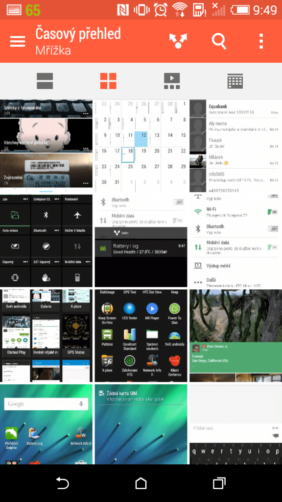 HTC Desire 620 prostředí systému Android 4.4.4 Zoe