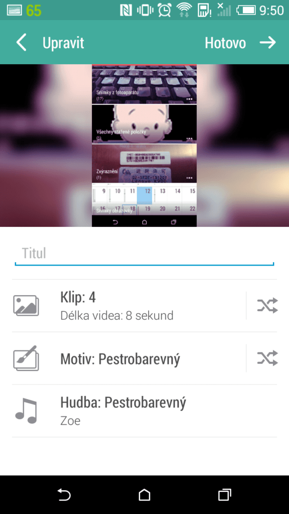 HTC Desire 620 prostředí systému Android 4.4.4 zoe 2