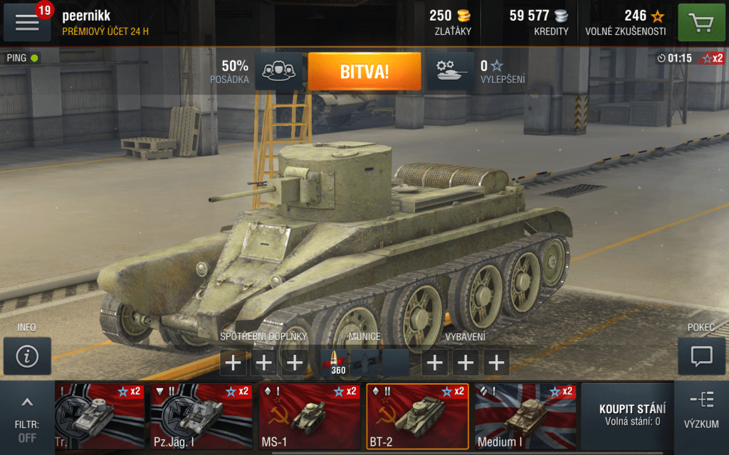 World of tanks tanky a doplňky 1