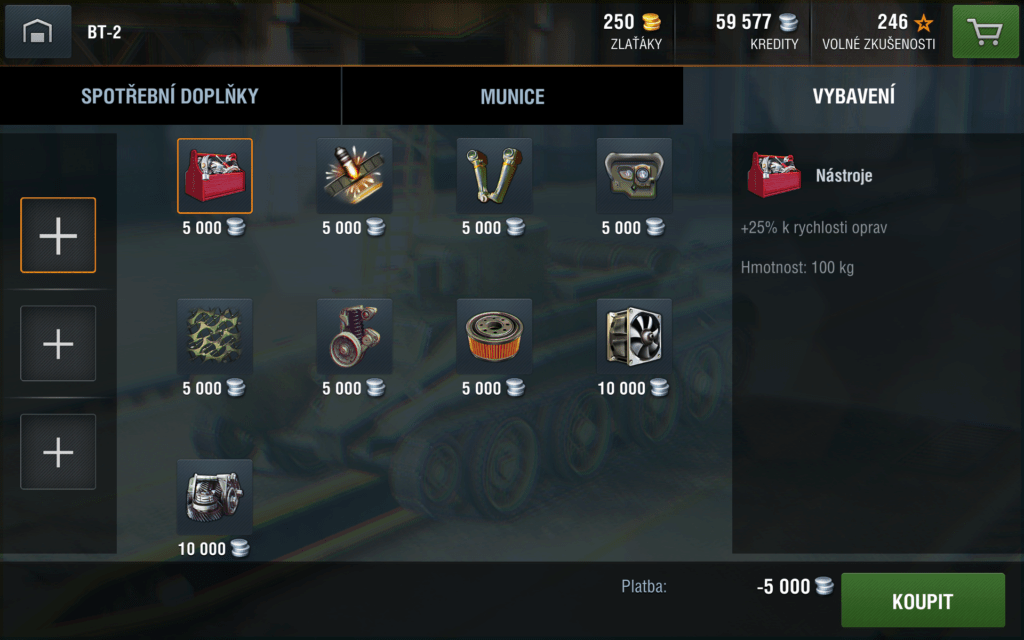 World of tanks tanky a doplňky 3