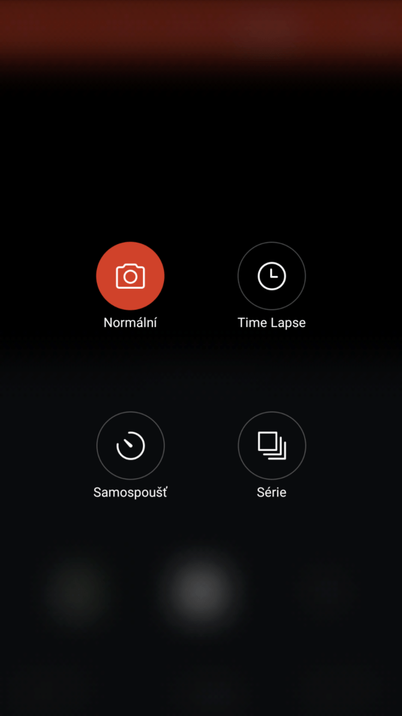 Xiaomi Yi aplikace mody foceni