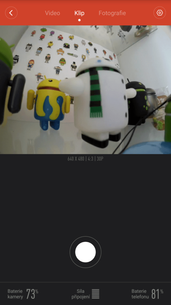 Xiaomi Yi aplikace zivy nahled klip