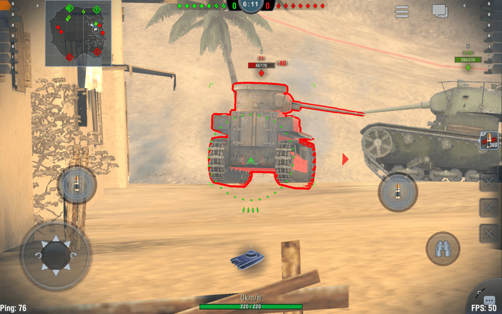 world of tanks míření 2