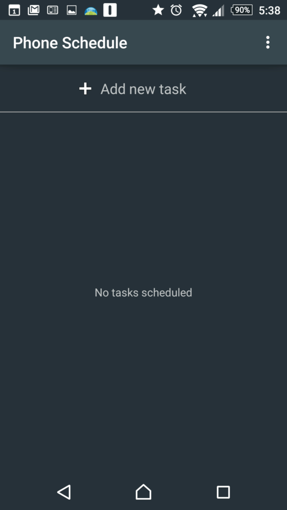 Phone Schedule