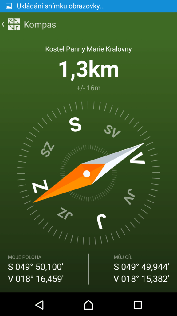 Geocaching Intro - navigace kompasem