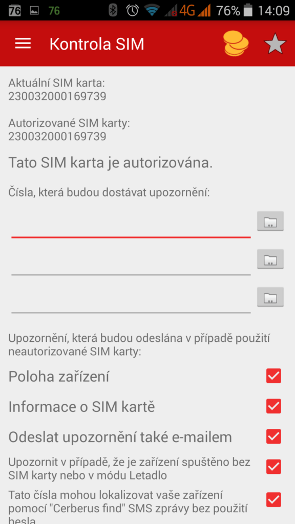 Ceberus telefon krádež ochrana 1