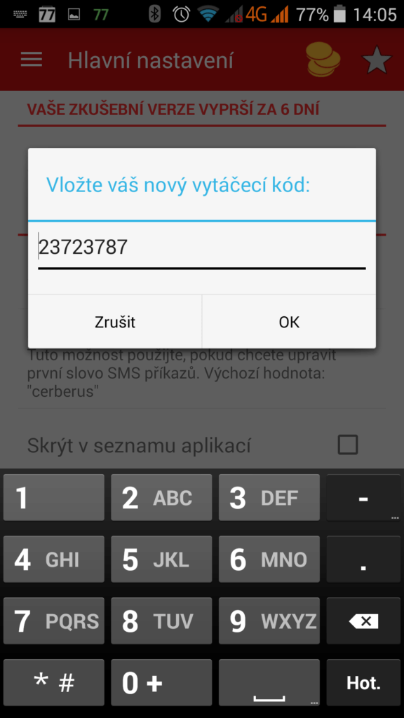 Ceberus telefon krádež ochrana 10