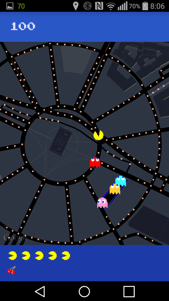 Pac Man google maps 1
