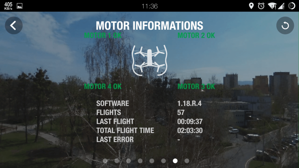 Parrot Bebop FreeFlight info
