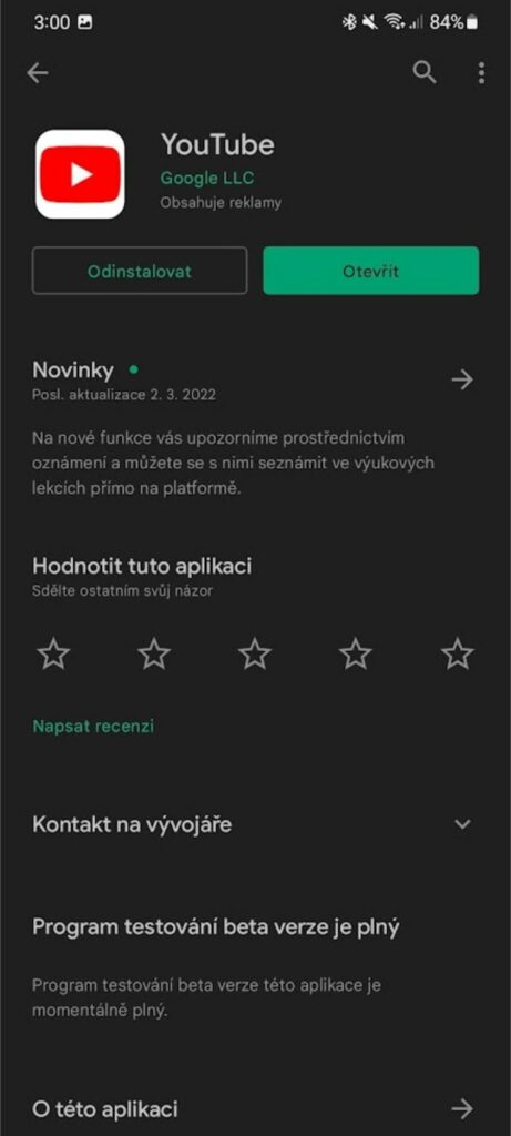 automatické aktualizace aplikací aplikace Obchod Play vypnutí zapnutí 7 karta aplikace