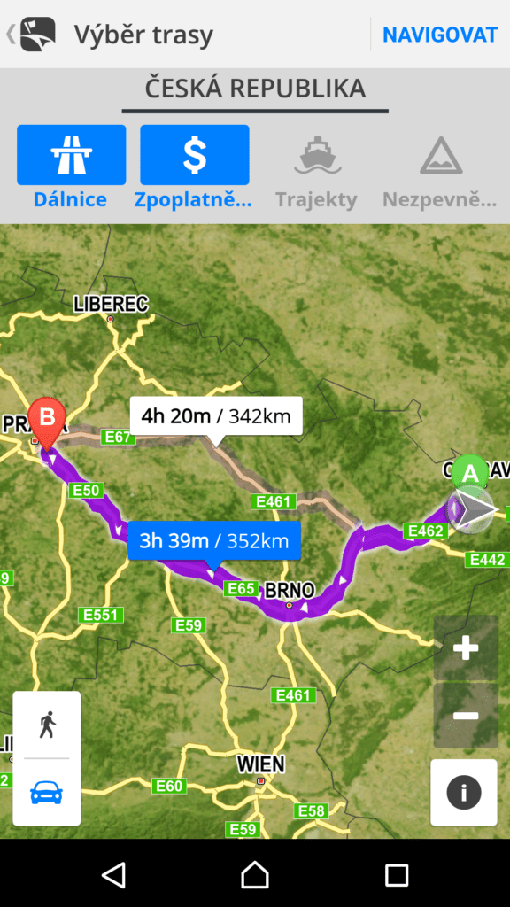 Sygic GPS Navigace a Mapy