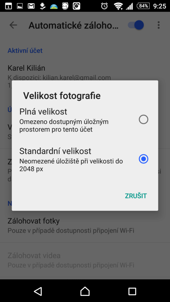 Automatická záloha fotek a videí v Google+