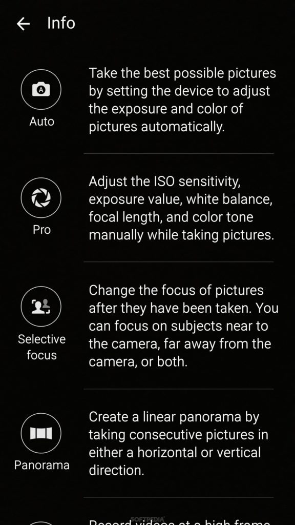 Aplikace Fotoaparát v Samsungu Galaxy S6