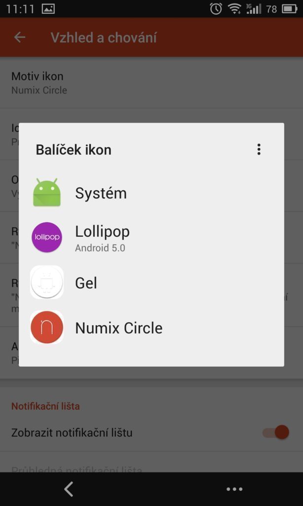 Ikony Android nastavení 1