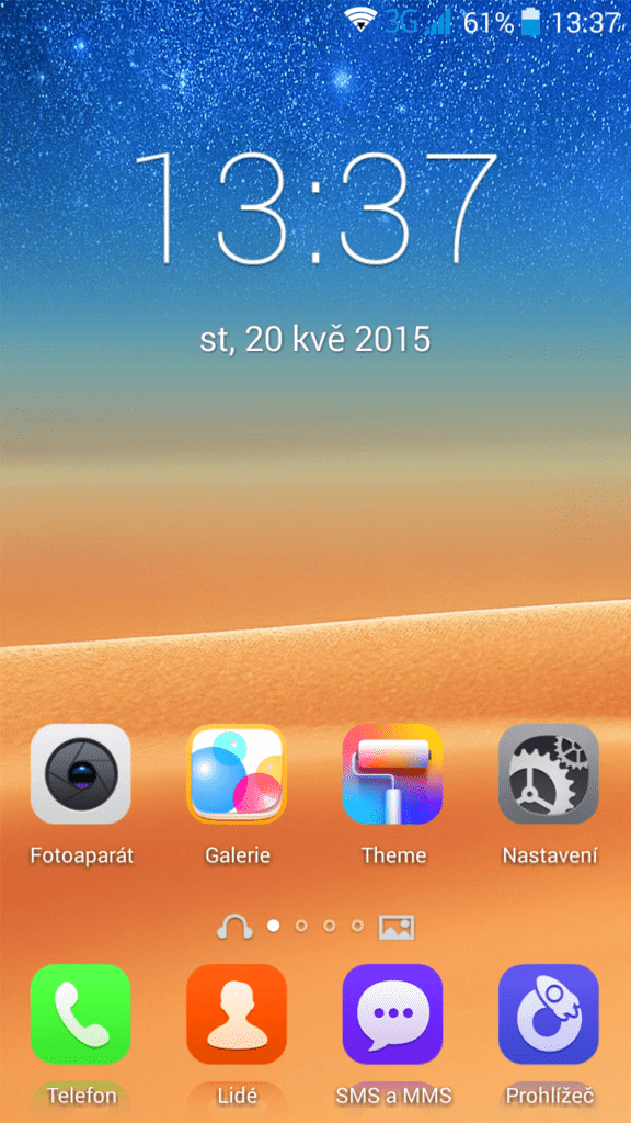 Leagoo Elite 2 hlavní plocha