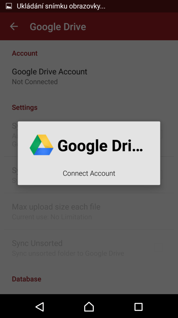 Propojení s Diskem Google