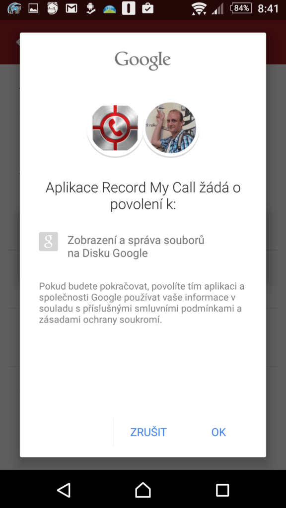 Propojení s Diskem Google