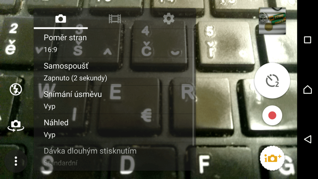 Nastavení poměru stran