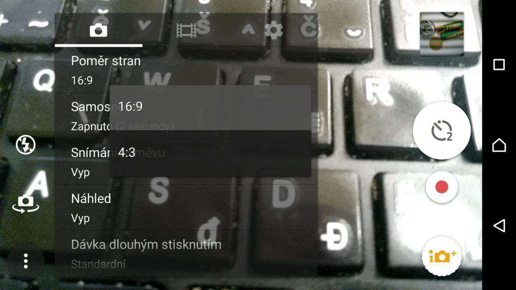 Nastavení poměru stran