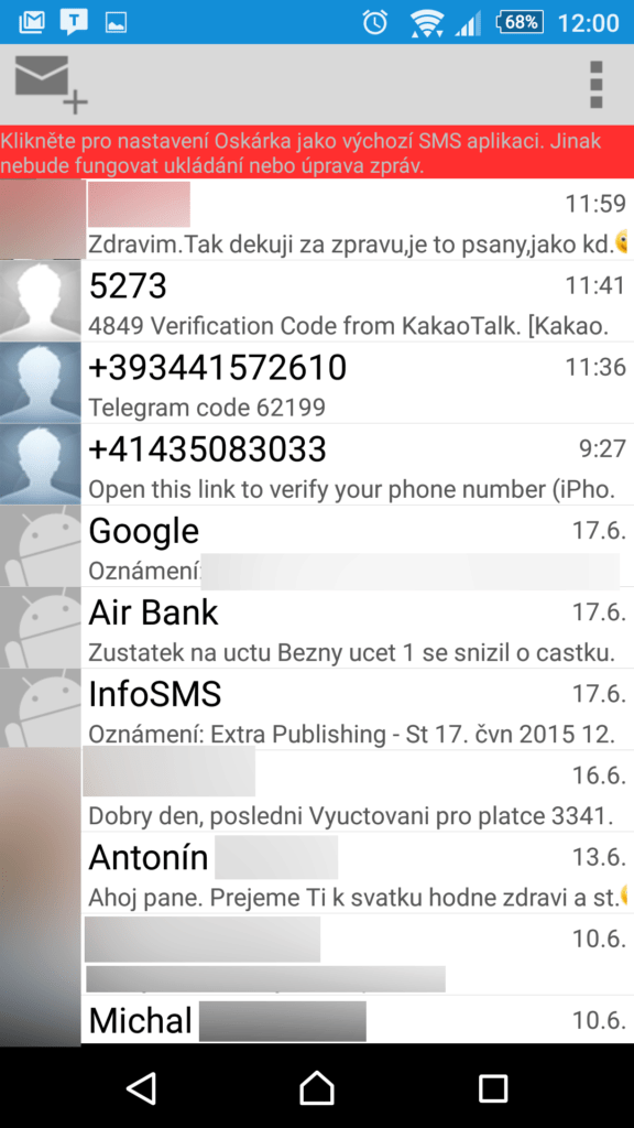 Oskárek SMS