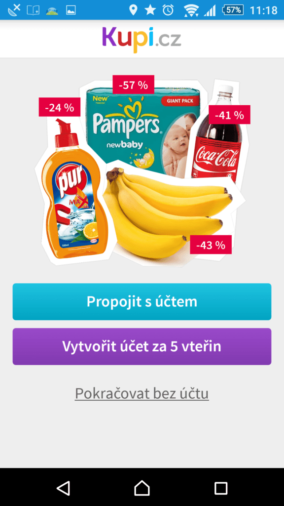 Úvodní nabídka