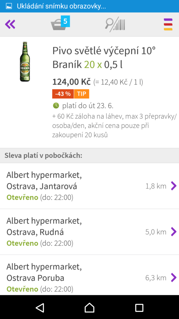 Pobočky řetězce