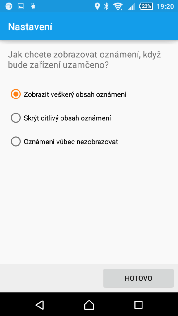 Android Aplikace headsoff 3