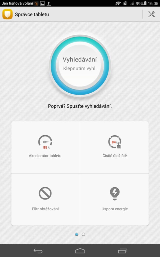 Huawei MediaPad T1 Správce tabletu 1
