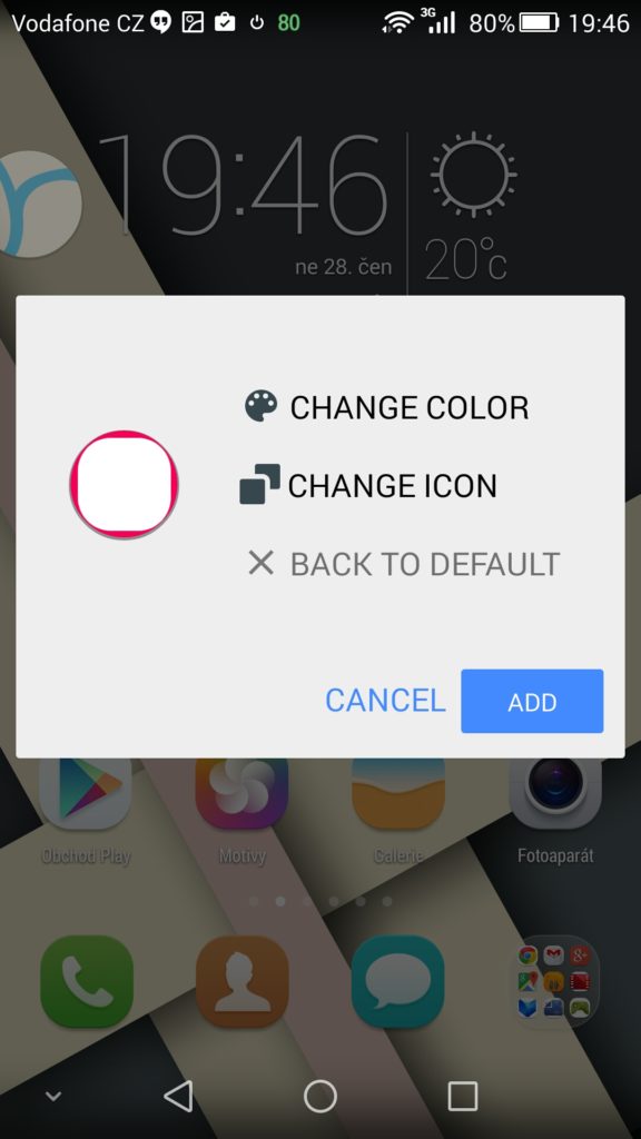 android aplikace Rovers Floating Launcher 3